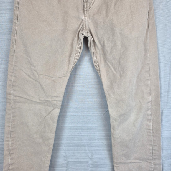 Levi's 502 Jeans Mens 29x30 Khaki Denim Taper Fit Light Wash Mid Rise Pockets - Picture 4 of 16